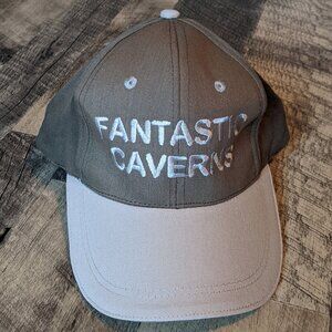 Fantastic Caverns Hat Brown Beige Strapback Baseball Cap
